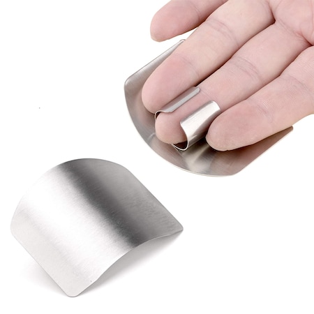 Stainless Steel Finger Protector For Cutting, Chopping & Dicing, 2PK